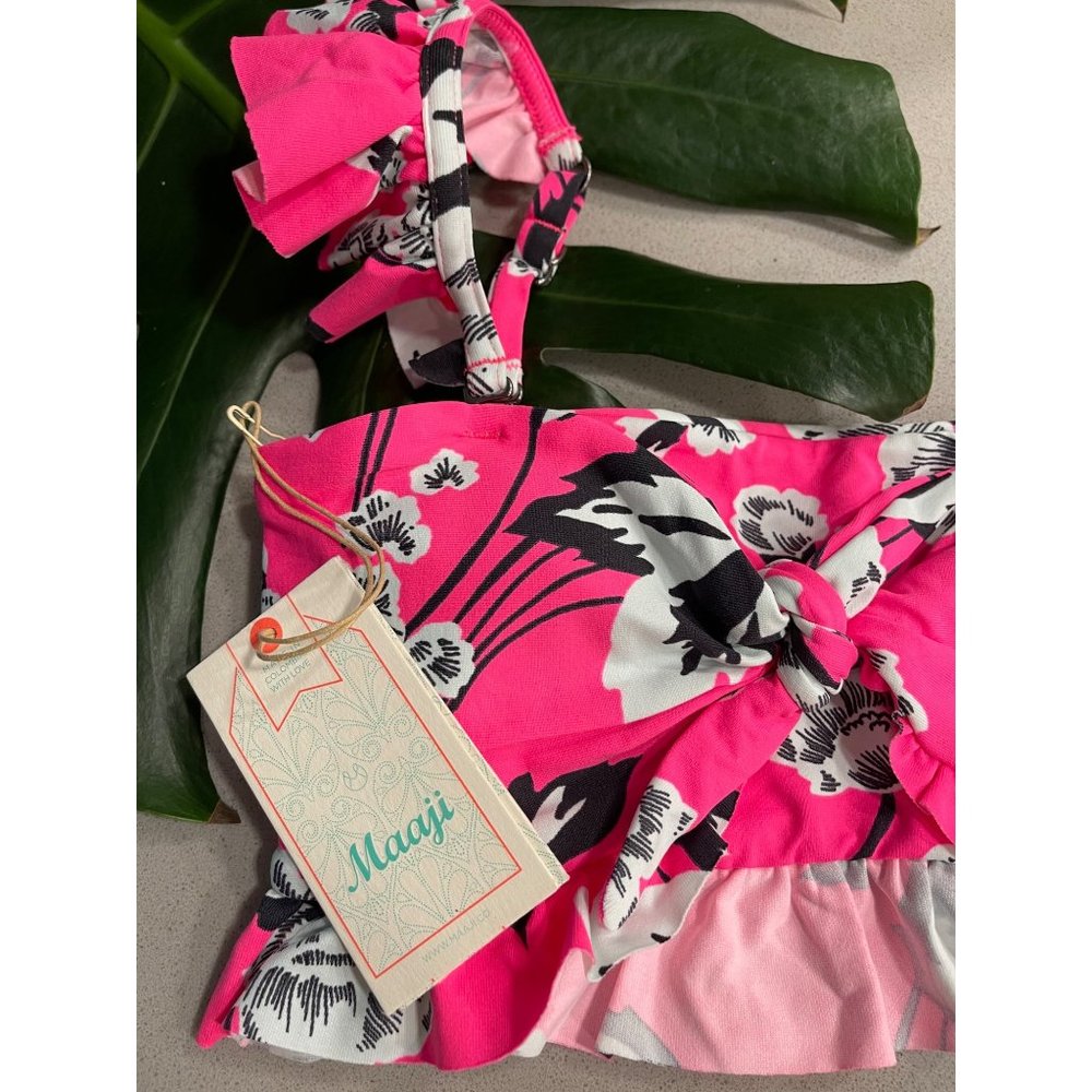 Maaji Festival Juggler 2 way Reversible Bandeau Bikini Top